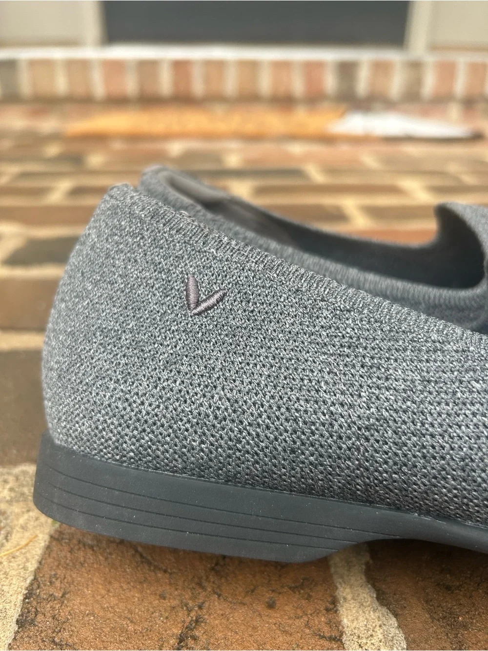 Vivaia Eloise Loafers Charcoal Grey Neutral Knit 43 11